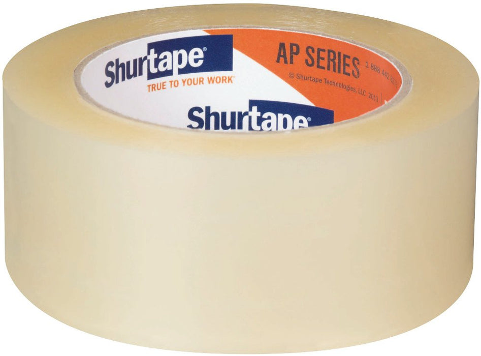 Shurtape 232518 AP 201 Medium Duty Shipping and Packaging Tape, Clear, 48mm x 100 Meter Roll (Pack of 6)
