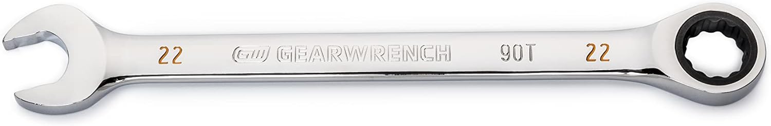 GEARWRENCH 86922 22m 90-Tooth 12 Point Ratcheting Combination Wrench