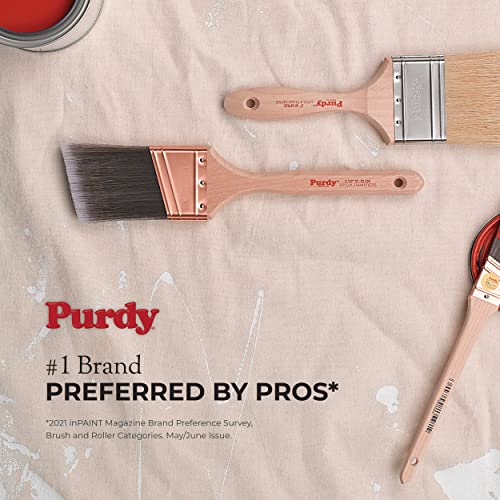 PURDY 140626040 2-Pack Mini Roller Replacements-6-1/2 Cover 1/4 inch, One Size, Multicolor, 2 Count