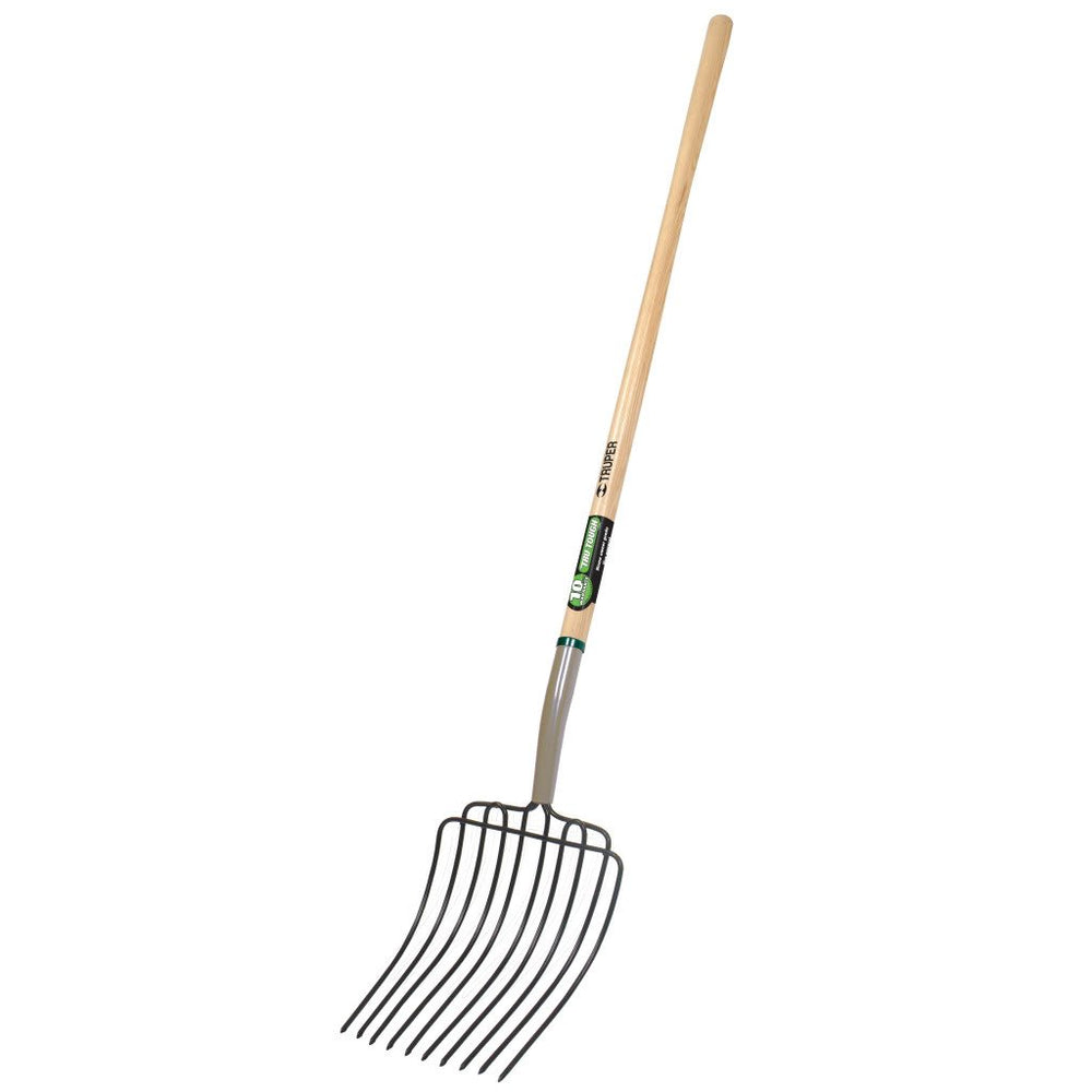 Truper 54-Inch Handle 30331 Tru Tough Manure/Bedding Fork, 10-Tine, Lo ...