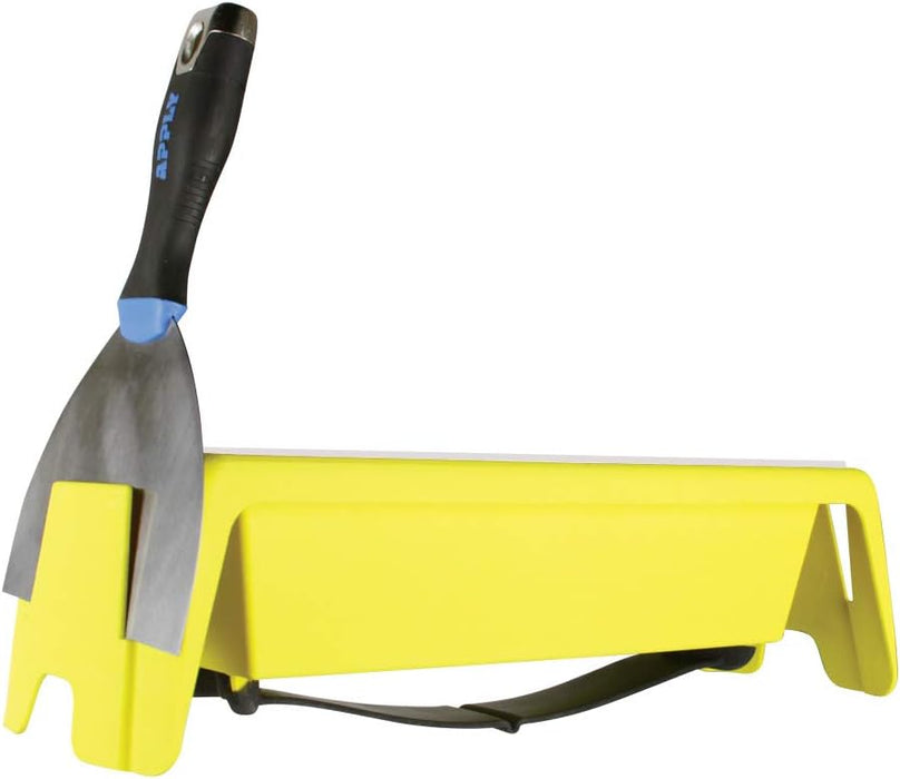 Warner Manufacturing (10827) 10" Grip & Go Lightweight Plastic Drywall Mud Pan, Yellow