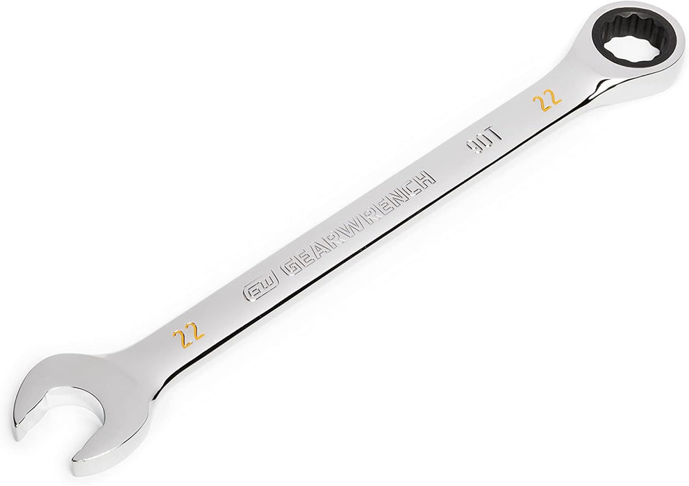 GEARWRENCH 86922 22m 90-Tooth 12 Point Ratcheting Combination Wrench