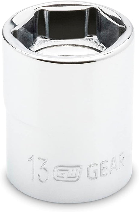 GEARWRENCH (81396) 14 Piece 3/8" Drive 6 Point MM Stubby Socket Set