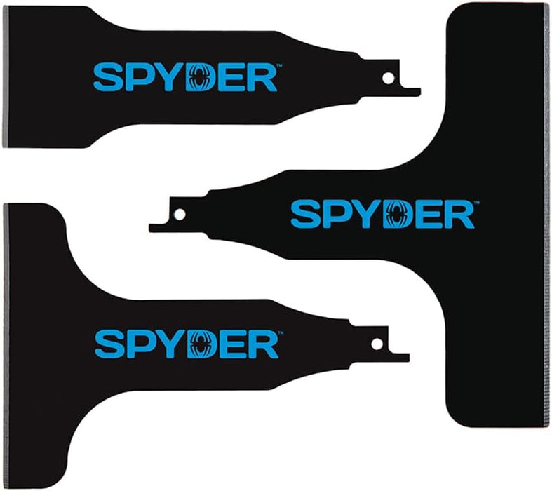 Spyder Scraper 00243 Scraping Tool Attachment for Reciprocating Saws, Black, Multi-Pack