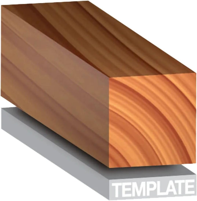 Freud Bearing Flush Trim Bit - 1/2" Diameter, 1/2" Shank, 3-1/4" Overall Length - 42-110