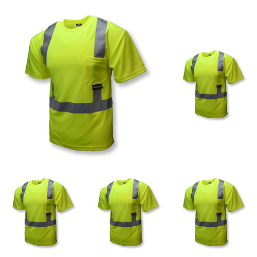 Radians ST11B Type R Class 2 Short Sleeve Black Bottom T-Shirt - Orange/Black - Size 2X