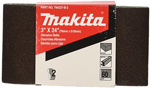 Makita 794237-E-2 Sanding Belt #120, 3-Inch by 24-Inch, 2-Pack