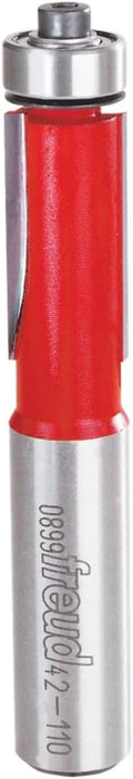 Freud Bearing Flush Trim Bit - 1/2" Diameter, 1/2" Shank, 3-1/4" Overall Length - 42-110