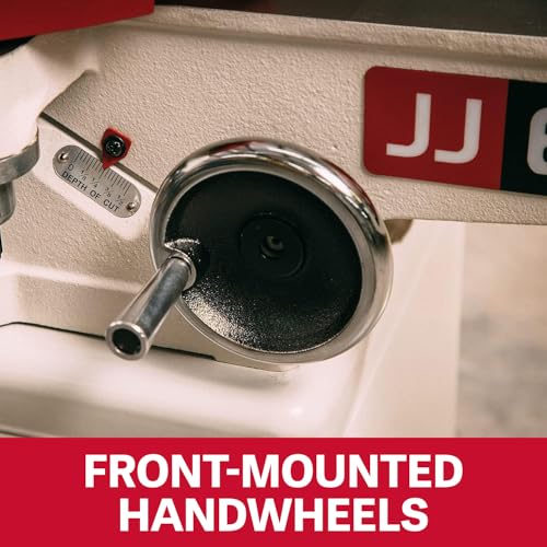 JET 6-Inch Long Bed Jointer, Helical Cutterhead, 1 HP, 115/230V 1Ph (Model JJ-6HHDX)