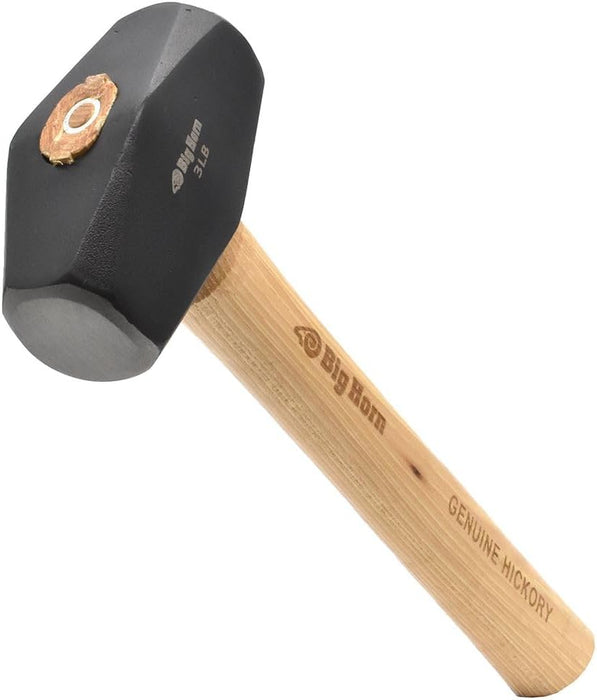 Big Horn 15125 3 lbs Drilling Hammer with Hickory Handle