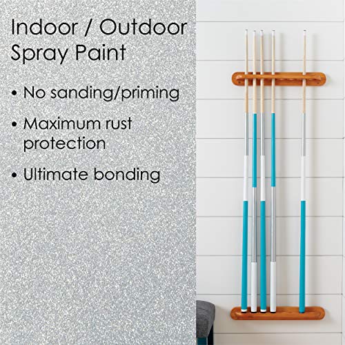 12 oz Krylon K02773007 Silver Fusion All-In-One Paint & Primer Spray Paint, Metallic