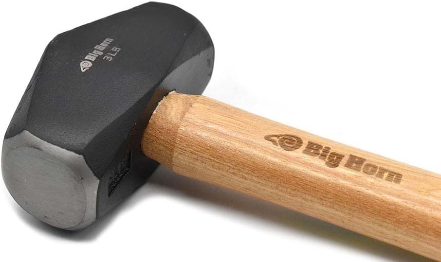 Big Horn 15125 3 lbs Drilling Hammer with Hickory Handle