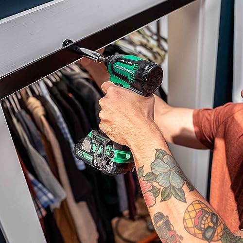 Metabo HPT 18V MultiVolt Impact Driver Kit | 1/4-Inch Chuck | 2-2.0 Ah 18V Batteries | 1,549 in-lbs Torque | Brushless Motor | Compact Size & Weight | Lifetime Tool Warranty | WH18DEX