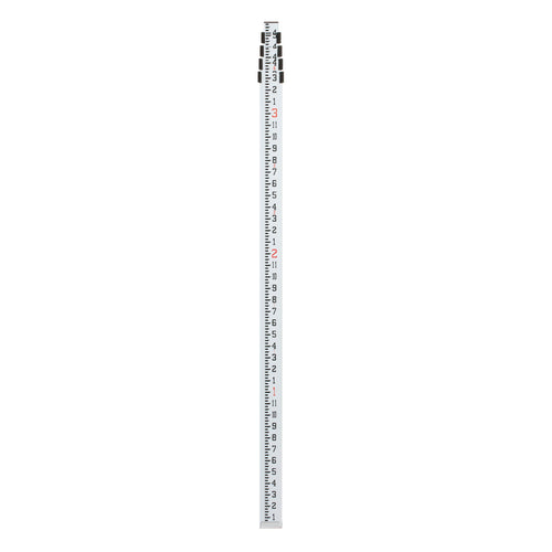 Spectra Precision GR152 Telescopic 5 Section, Rugged Aluminum Grade Rod, Inches (8ths), 15 ft Length, Silver