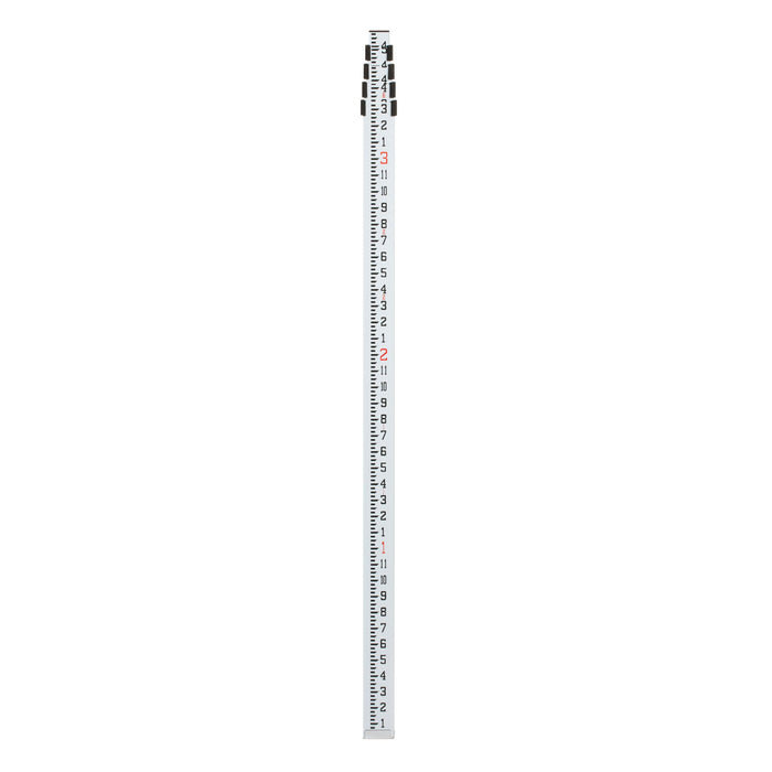 Spectra Precision GR152 Telescopic 5 Section, Rugged Aluminum Grade Rod, Inches (8ths), 15 ft Length, Silver