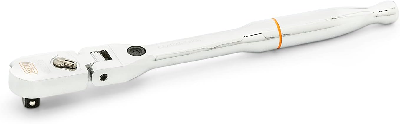 GEARWRENCH 81054 1/4" Drive 120XP Locking Flex Head Ratchet with Full Polish Grip