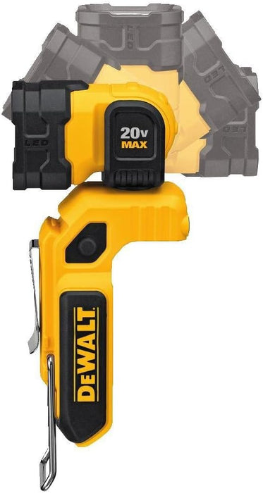 DEWALT DCL044 20V MAX LED Work Light, Magnetic, Freestanding and Clip-On (Bare Tool Only)