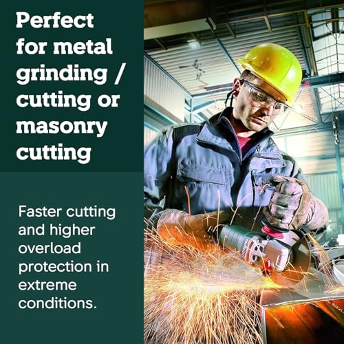 Metabo 6-Inch Angle Grinder, 13.5 Amp, 9,600 RPM, Electronics, Non-locking Paddle Switch, Made in Germany, WEP 15-150 Quick, 600488420, Green