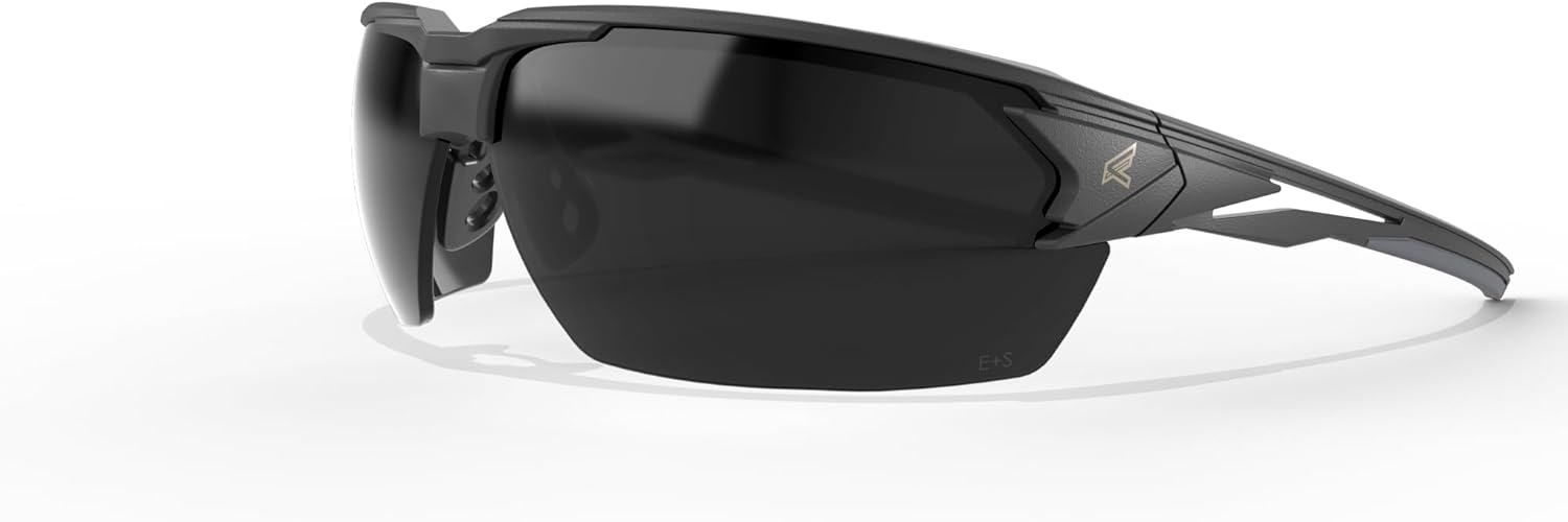 EDGE Pumori Z87 Rated Polarized Safety Glasses: Men's Safety Glasses, Non-Slip Anti-Fog Safety Glasses, Shatter Resistant Tinted Safety Glasses, Flexible Nylon Frame 99% UV Protection Men's Sunglasses