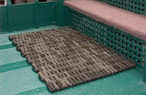 Durable Corporation 400S2030 Dura-Rug Recycled Fabric Tire-Link Outdoor Entrance Mat, 20" x 30"