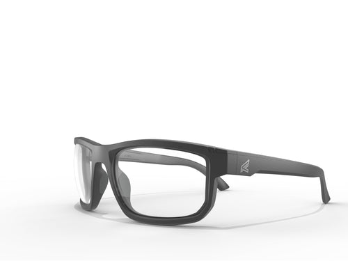 EDGE Defiance Z87 Wayfarer Safety Sunglasses (Matte Black, Clear Vapor Shield Lens), Anti-fog Z87 Clear Safety Glasses, Shatter Resistant, ANSI Compliant Men's Sunglasses