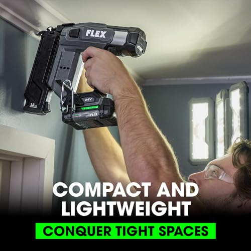 FLEX 24V Brushless Cordless 18 Gauge 5/8-inch to 2-1/8-inch Brad Nailer Kit