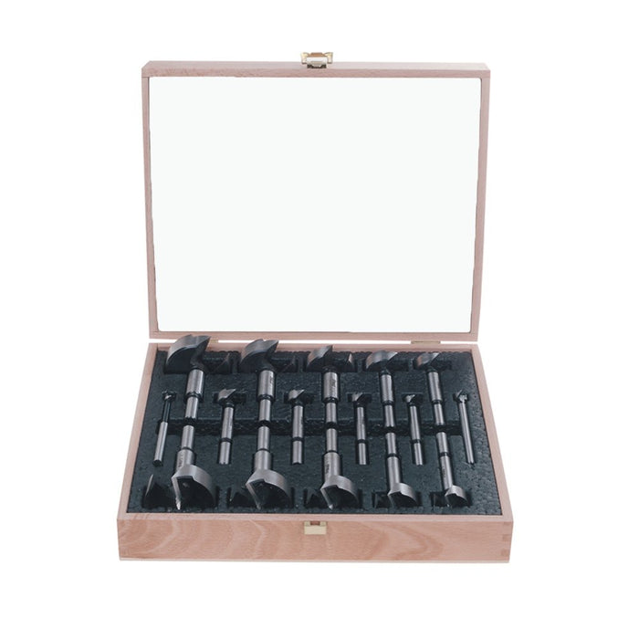 Diablo's FB-100 High-Speed Steel Forstner Bit Drill Set, Ideal for All Types of Wood, 1/4" to 2-1/8" Diameter, 1/4" to 3/8" Shank, 3-1/2" Length, 19 Pieces