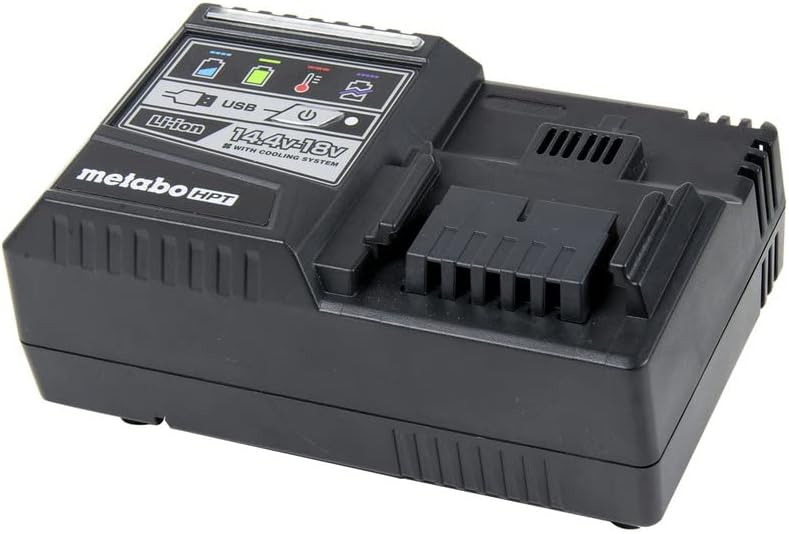 Metabo HPT MultiVolt Battery and Charger Starter Kit | 36V/18V | 4.0Ah/8.0Ah | Lithium Ion | Slide Style | Charger includes Built-in USB Port | UC18YSL3B1