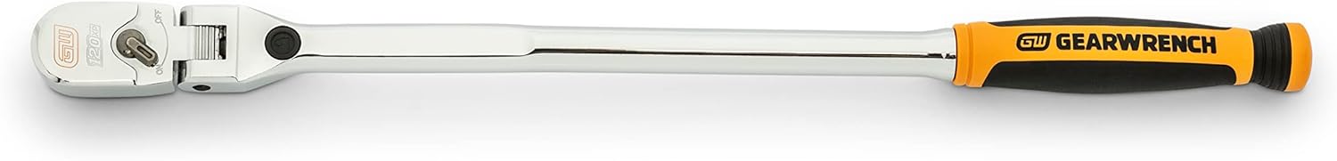 GEARWRENCH 3/8" Drive 120XP Locking Flex Head Ratchet with Cushion Grip - 81321 Cushion Grip 3/8" Drive