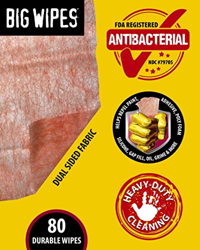 "BIG WIPES HEAVY DUTY PRO+ 240 WIPE BUCKET HEAVY DUTY TEXTURED SCRUB & CLEAN WIPES"