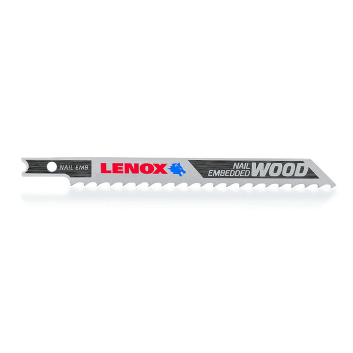 LENOX 4 in. Bi-Metal U-Shank Nail-Embedded Wood Jig Saw Blade 6 TPI (3-Pack)