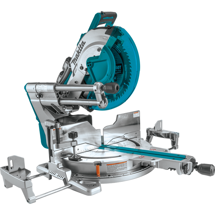 Makita (XSL08PT) 36V (18V X2) LXT Brushless 12" Dual‑Bevel Sliding Compound Miter Saw Kit, AWS Capable and Laser