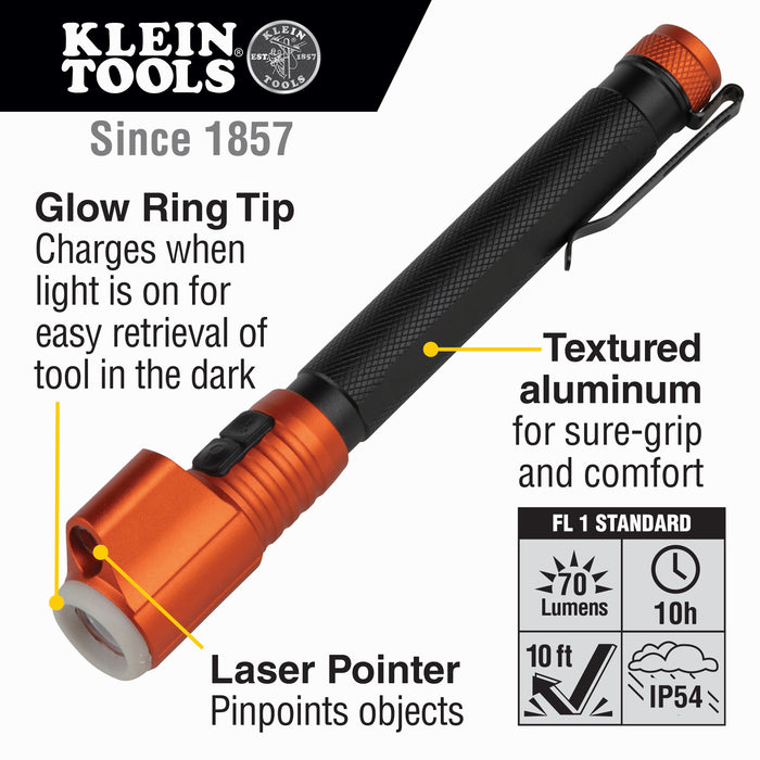 Klein Tools 56026 Inspection Penlight with Laser Pointer