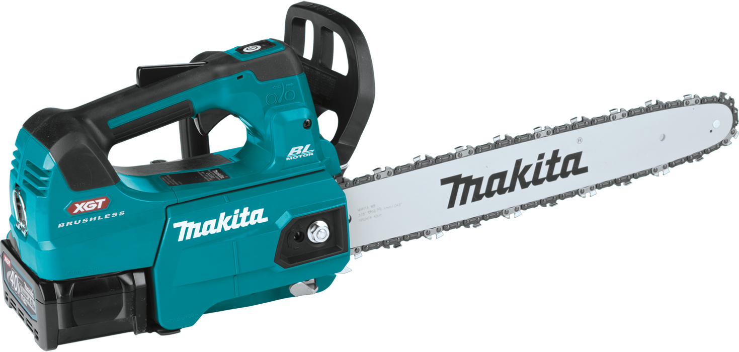 Makita (GCU03T) 40V MAX XGT Brushless Cordless 16 In. Top Handle Chain Saw Kit