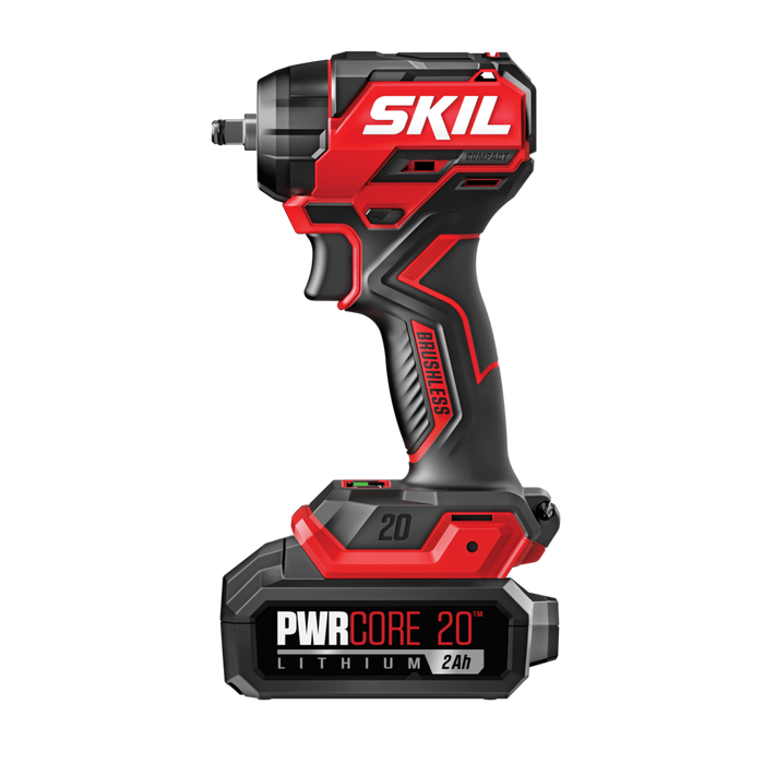 SKIL PWRCORE 20️ Brushless 20V 3/8 In. Compact Impact Wrench Kit