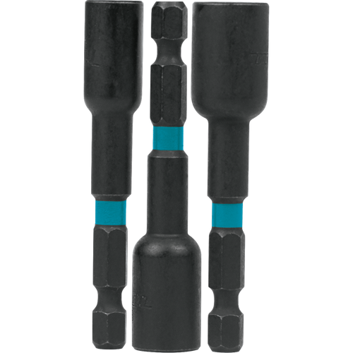 Makita A-97689 Impactx 3 Piece 2-9/16" Magnetic Nut Driver Set