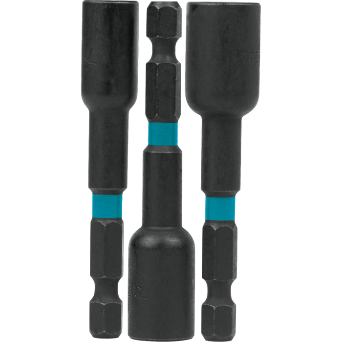 Makita A-97689 Impactx 3 Piece 2-9/16" Magnetic Nut Driver Set
