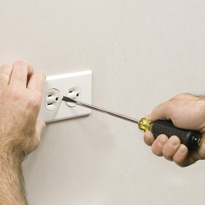 Klein Tools 601-6 3/16-Inch Cabinet Screwdriver, 6-Inch Round Shank