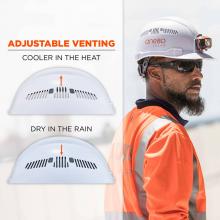 Ergodyne 60144 Skullerz 8972 Premium Cap-Style Hard Hat with Adjustable Venting - Type 1, Class C