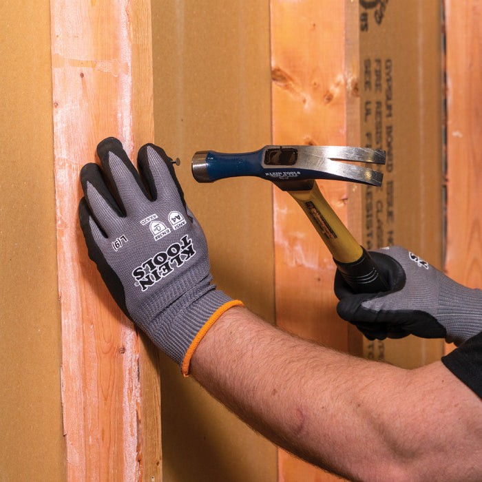 Klein Tools 60588 Knit Dipped Gloves, Cut Level A4, Touchscreen, Medium, 2-Pair