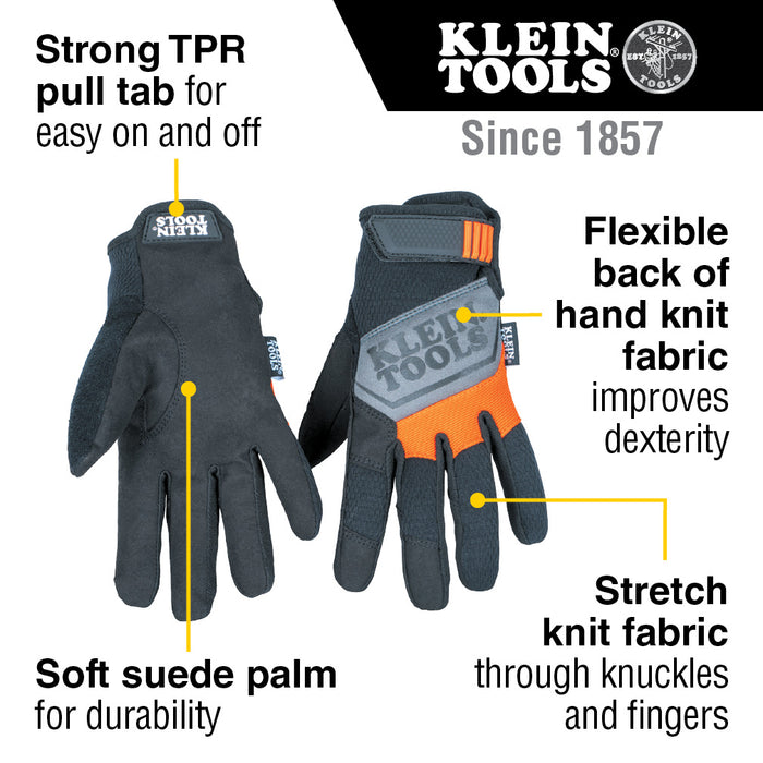 Klein Tools 60596 General Purpose Gloves, Large