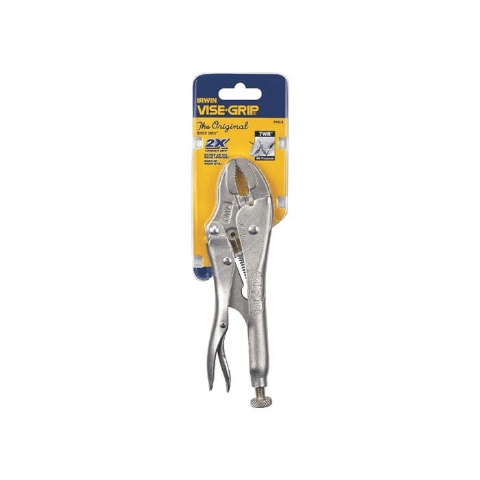 IRWIN 702L3 VISE-GRIP Original Locking Pliers with Wire Cutter, Curved Jaw, 7-Inch