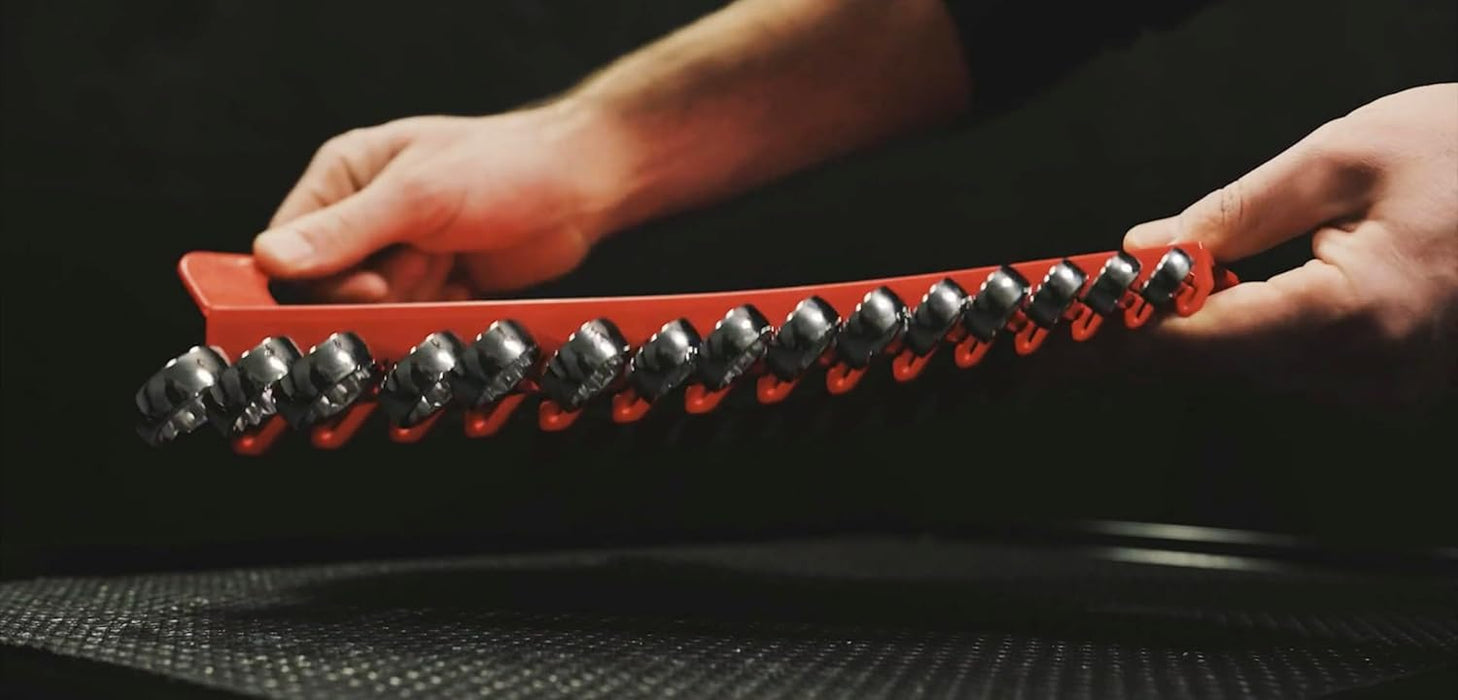 ERNST 5083HV Gripper Wrench Organizer, 11 Tool, High Visibility