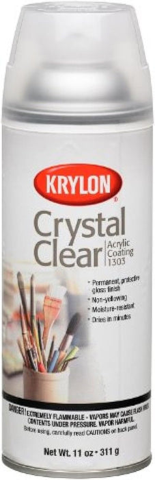 Krylon K01303A07 Crystal Clear Acrylic Coating Aerosol Spray, 6 Ounce, Gloss Small Can (Pack of 1)
