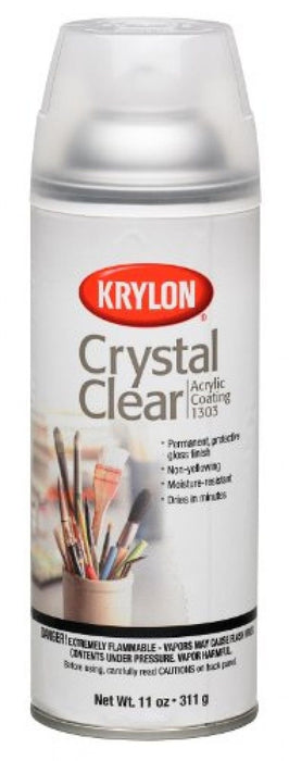 Krylon K01303A07 Crystal Clear Acrylic Coating Aerosol Spray, 6 Ounce, Gloss Small Can (Pack of 1)