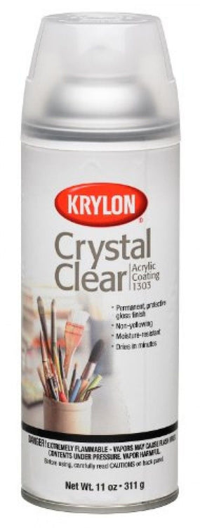 Krylon K01303A07 Crystal Clear Acrylic Coating Aerosol Spray, 6 Ounce, Gloss Small Can (Pack of 1)