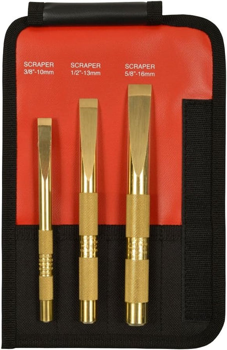 Mayhew 3 PC Brass Scraper Set