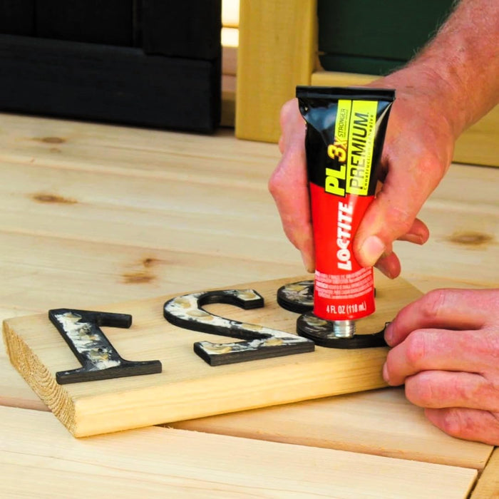 Loctite PL Premium Polyurethane Construction Adhesive, 4 fl oz Squeeze Tube - Versatile Construction Glue for Wood, Concrete, Stone, Metal & More (Pack of 1)