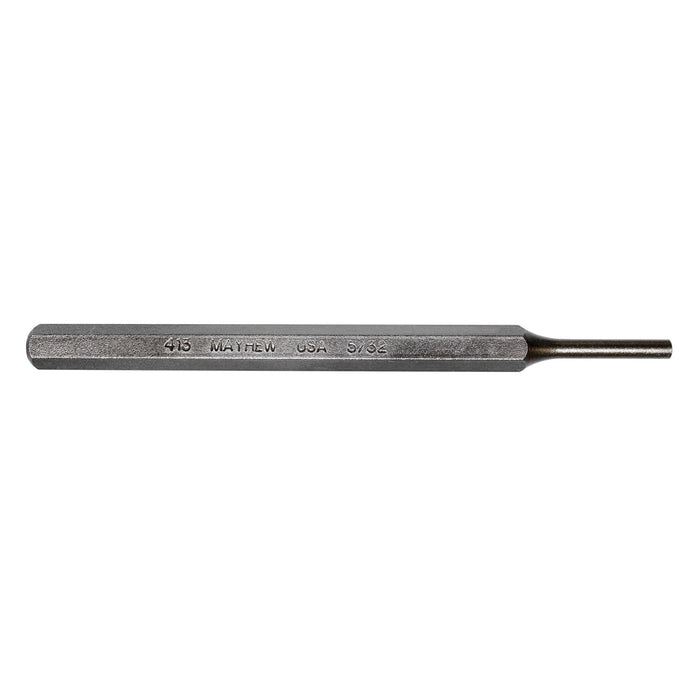 Mayhew Tools 71003 SAE Pin Punch, 5/32 x 1" Pin, 5" OAL x 5/16" Body, Shot Blast Finish