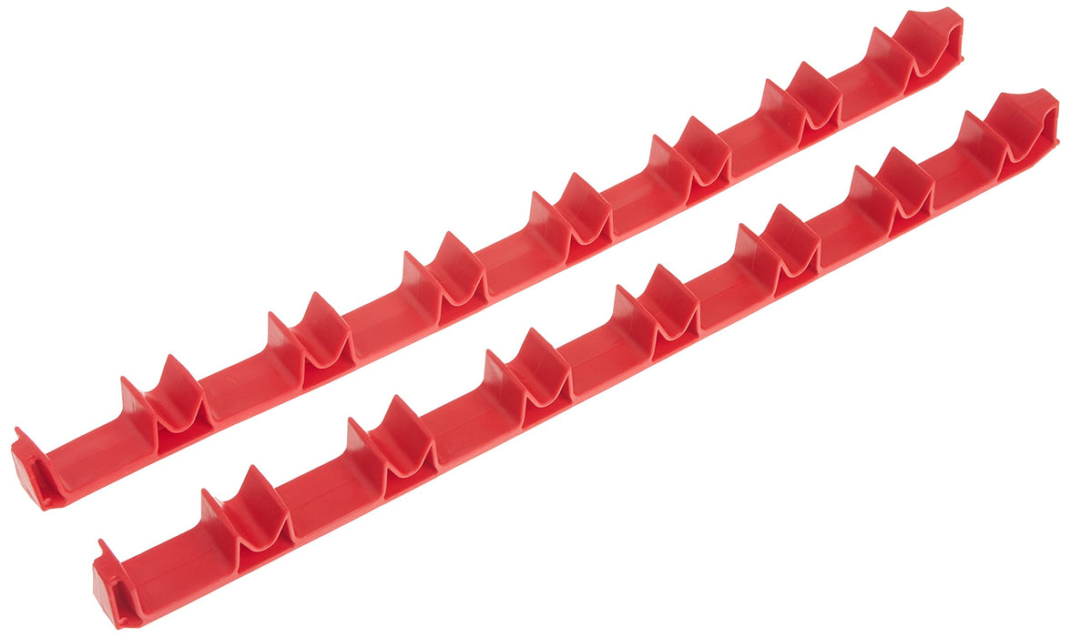 Ernst Manufacturing 6040 No-Slip Low-Profile Screwdriver Rail Set, 14 Tool, Red